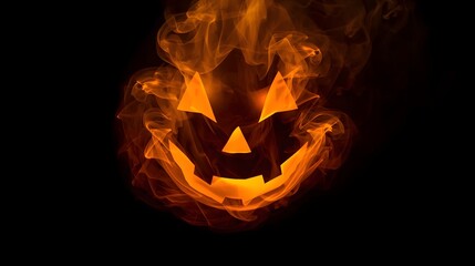 Horror Halloween Pumpkin Smoke Art Manipulation