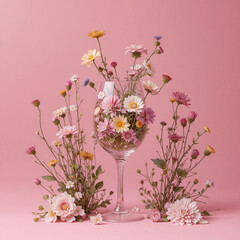 Obraz premium wild flower in vase