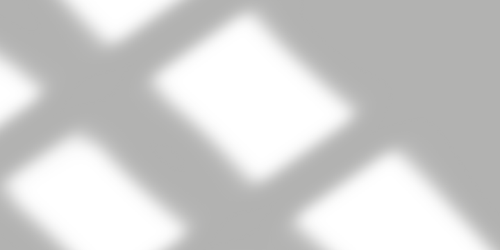 Soft, blurred geometric shadow shapes from window blinds creating a subtle and abstract overlay on a neutral gray surface, ideal for design backgrounds isolated on transparent background