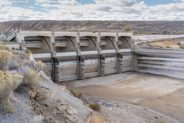 Rye Patch Damn at the Rye Patch recreational area in Northern Nevada