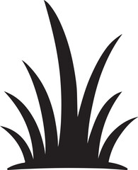  Grass Icon Vector Illustration Isolated on White Background.