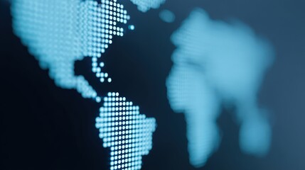 Global stock market heatmap pulsing with AI signals, AI manipulation of economy