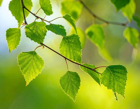 Close-up of vibrant green leaves on a branch (2)