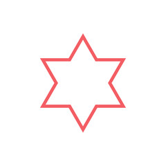 David star icons set flat vector template design trendy