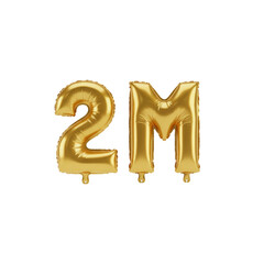 golden 2m followers thanks