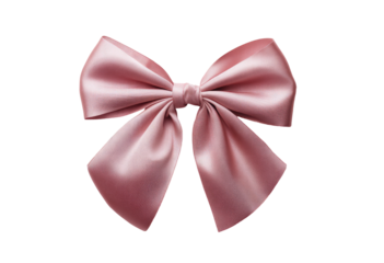Pink satin bow, elegant and large