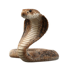 Fototapeta premium Cute cartoon cobra snake illustration on white background vector design