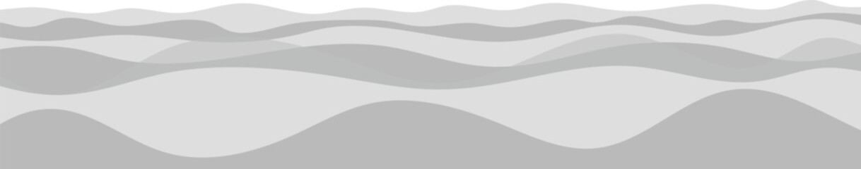 abstract white and gray background with wave. paper style design, vector illustration
