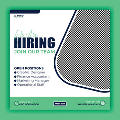 We Are Hiring - Join Our Team!
Your Dream Job Is Here!
We Want You On Our Team!
Job Opportunity Announcement Poster and Flyer Templates
Professional Open Positions Hiring Advertisement.