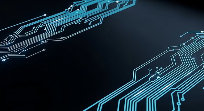 Neon Circuit Flow