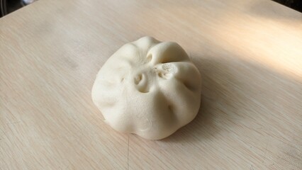 steamed dumpling under sunlight of evening