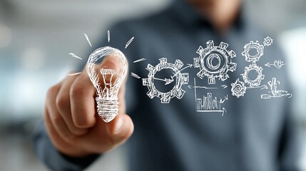 Business innovation with clear growth goals, measurable success, strategic achievement, vision-focused team environment, productivity-driven setting, goal-setting process, business planning