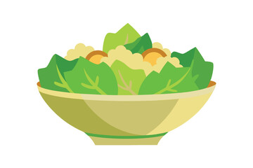 Bowl full of healthy fresh garden salad for health living