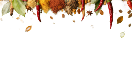 Spice and Herb Background for Food, Culinary, and Cooking Themes