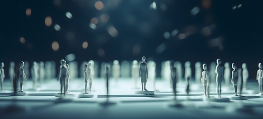 Tiny figures from life lady Angel ,generative AI