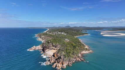 Spectacular aerial photo of 1770 Seventeen Seventy Queensland Australia