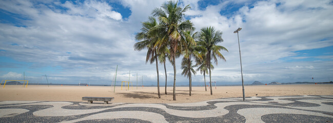 panoramic photo of Copacabana in Rio de Janeiro