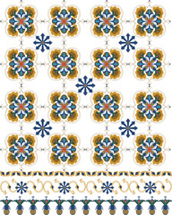 seamless geometric pattern Pineapple 