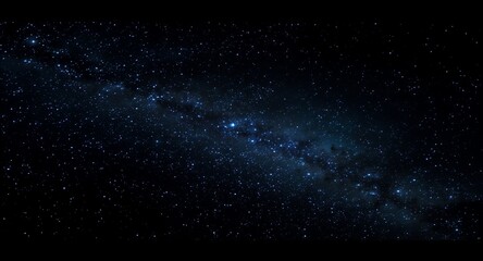 Fototapeta premium Cosmic view of the starry night sky, showcasing numerous bright stars and the Milky Way Galaxy