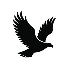 Vector art of eagle silhouette