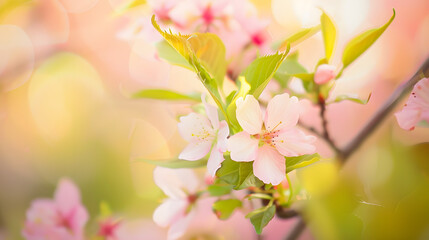 Cherry Blossoms Close Up