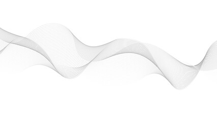 Background texture and pattern Image black wave lines on white background. Dynamic wave pattern modern.
