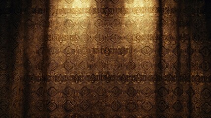 Perfectly Symmetrical Fabric Background: Geometric Pattern Inspires Order and Balance