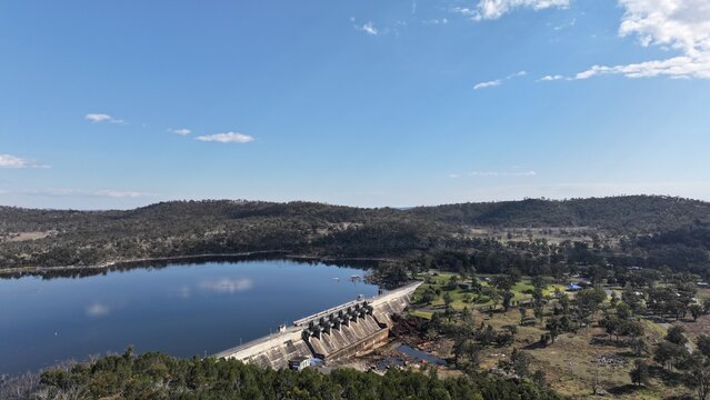 Aerial photo of Leslie Dam Queensland Australia
