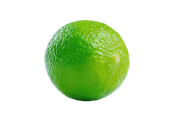 Single lime, vibrant green, smooth skin