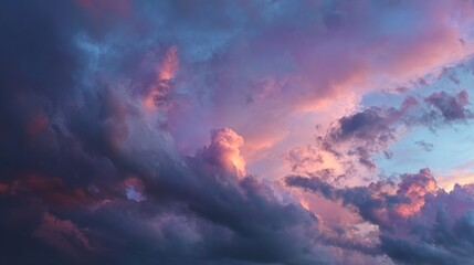 Obraz premium Colorful dramatic sky clouds