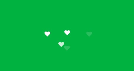 Animation of media icons on transparent background - Powered by Adobe