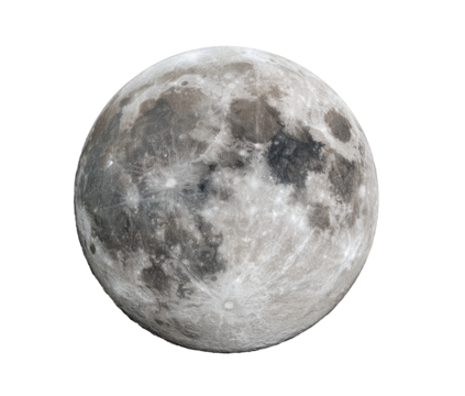 Full moon, detailed surface texture