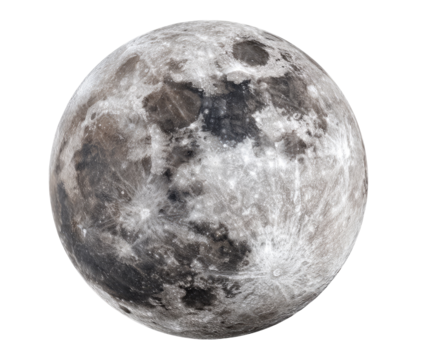 Full moon, detailed surface texture (1)