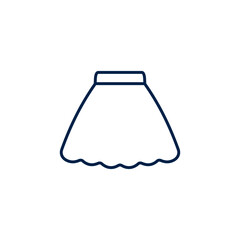 Skirt vector illustration icon