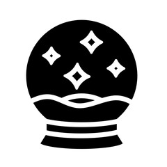 forecast ball glyph icon