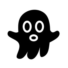 ghost skull glyph icon