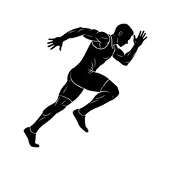 Silhouette icon vector design of a person stretching before exercise