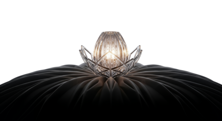 Decorative Illuminated Floral Inspired Design Element