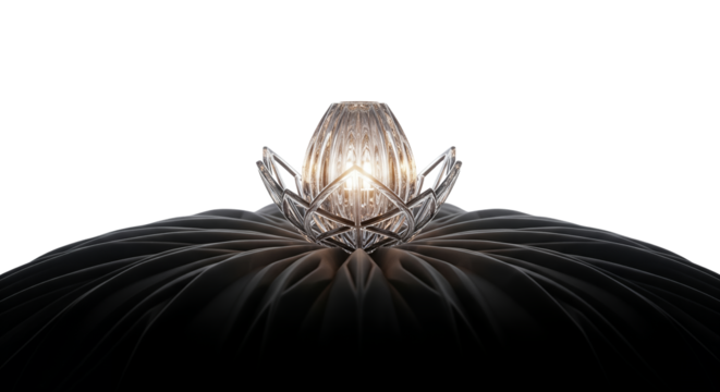 Decorative Illuminated Floral Inspired Design Element