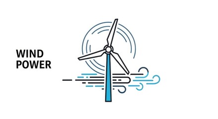 Wind power turbine renewable energy sustainable electricity generator clean energy eco friendly environment