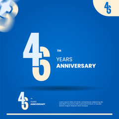 46th anniversary logo design