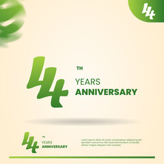 44th anniversary logo design