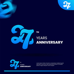 27th anniversary logo design