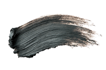 Dark gray mascara smudge