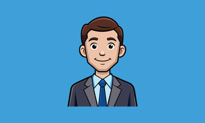 Friendly Male Manager Profile Picture Avatar	