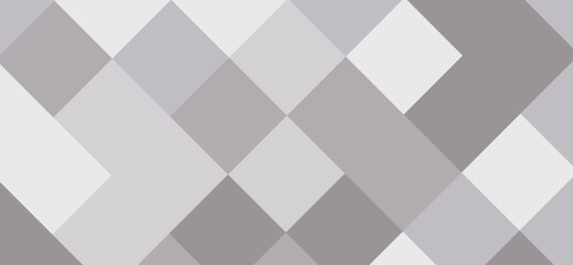 Modern geometric pattern featuring a monochrome palette of light grays and whites creates a minimalist and sophisticated design through its arrangement of tilted squares