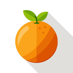 Long Shadow Orange Icon
