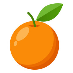 Orange with Leaf Icon