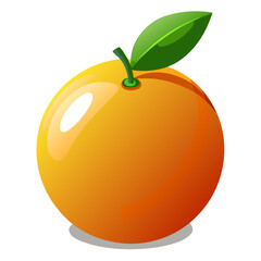 Realistic Orange Icon