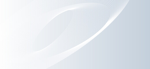 Curving white lines gracefully intersect on a pale blue background, forming an abstract design that evokes a sense of movement and subtle elegance, ideal for sophisticated backdrops